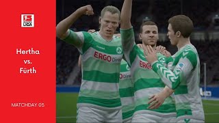 Hertha BSC - Greuther Fürth 3-4 | Highlights | Matchday 05 - Bundesliga 2021/22 | FIFA 16