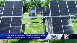 Police investigating vandalism damage at New Gloucester solar farm