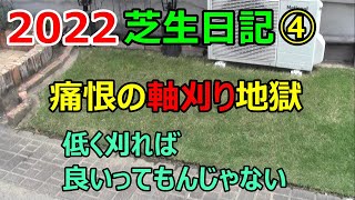 2022年芝生お手入れ日記④～痛恨の軸刈り地獄～