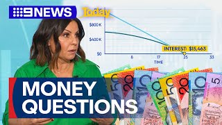 Receiving financial advice on handling tax write-offs and mortgages | 9 News Australia