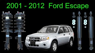 Replacing the shocks and struts in a 2010 Ford Escape