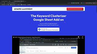 Tutorial Video : The Keyword Clusterizer - Google Sheet Add-On