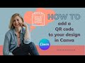 How to add a QR code to your design in Canva | Easy Canva Tutorial  | Small business tips