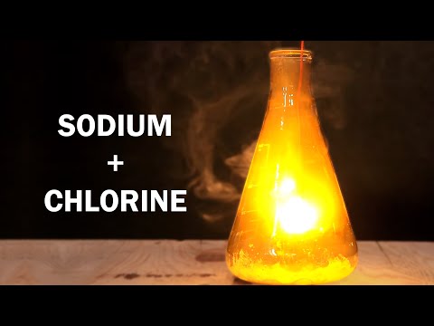 Making Table Salt using Sodium Metal and Chlorine gas Making Table Salt using Sodium Metal and Chlorine gas