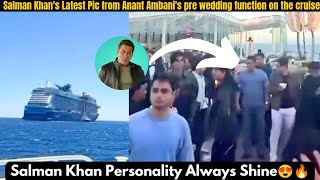 Exclusive Glimpse Of Salman Khan From Anant Ambani & Radhika Merchant’s Pre Wedding Party At Cruise