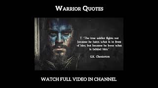 Warrior Quotes | #shorts #motivationquotes #suntzu