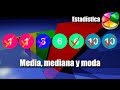 Media, Mediana y Moda - Ejemplos y Ejercicios Resueltos - Medidas de Tendencia Central