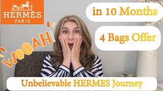 HERMES JOURNEY 4 BAGS Offer in 10 Months WOW! Birkin 25 Kelly 25 Constance 18 Mini Evelyne | OxanaLV