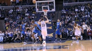 Marc Gasol with the No Look, Overhead Assist l 12.01.16
