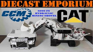 1:48 Scale CCM Classic Construction Models Caterpillar 6090 FS Hydraulic Mining Shovel (White)