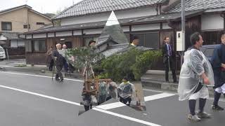 平成30年　滋賀県東近江市＜五個荘川並町・結神社＞例大祭　 お練り行列＝氏子町内