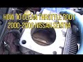 2000 2006 Nissan Sentra Throttle Body Remove, Clean, Install & Relearn