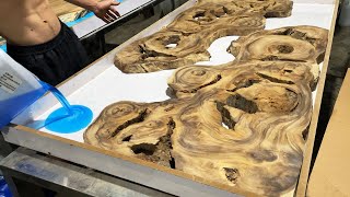 Unique Creative Art Ideas From Epoxy Resin - Art Table Products Inspired By Natural Recycled Wood