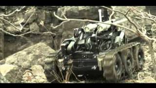 ICOR EOD/SWAT Robot - Driving through rocks and sand