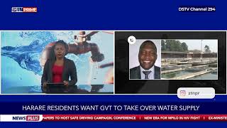 Harare residents want government to take over water supply