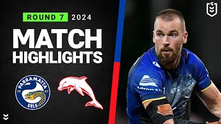 NRL 2024 | Eels v Dolphins | Match Highlights