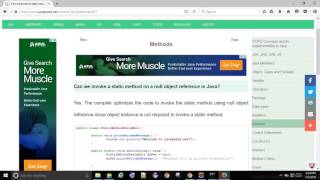 Can we invoke a static method on a null object reference in Java? | javapedia.net