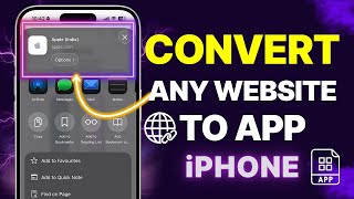 How to Turn a Website Into an App on iPhone? Add Any Website to iPhone Home Screen