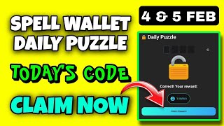 Spell Wallet Daily Puzzle Today 4 February | Spell Wallet Today Puzzle | Spell Wallet Secret Code