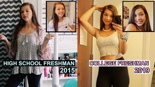 Getting Ready: First Day of Freshman Year vs. First Day of Freshman Year