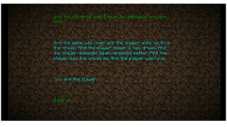 Minecraft Poem/Credits With the Poem/Credits Music