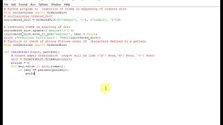 Python program to insertion of items in beginning of ordered dict
