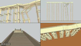 Sketchy Physics - Kapla Block Bridge Collapse