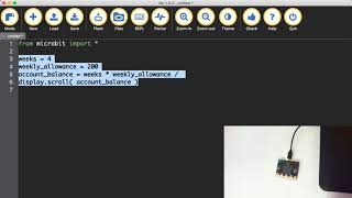 Microbit lesson 3 variables and numbers