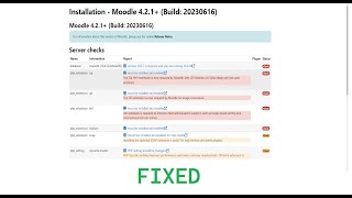 Memperbaiki Server Checks Install Moodle XAMPP