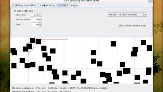Space partitioning pathfinding.