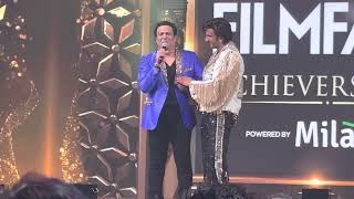 4K RANVEER SINGH and GOVINDA dancing together Live Performance | FilmFare ME 2022 | Dubai | Nov 19th