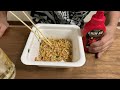 【男飯】マルちゃん 汁なし牛すきうどん でか盛