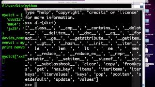 Python 13: Dictionaries