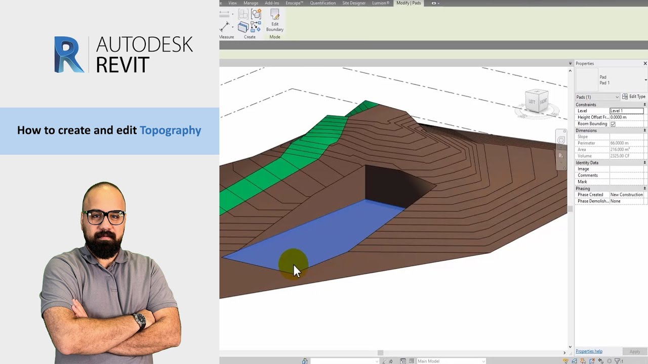 Revit Topography Tutorial How To Create And Edit Toposurface Step By