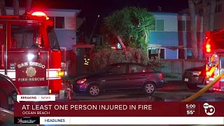 Fire at OB apartment building sends 2 to hospital