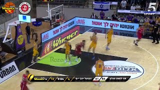 Tamir Blatt Assists in Hapoel Unet-Credit Holon vs. Hapoel Jerusalem