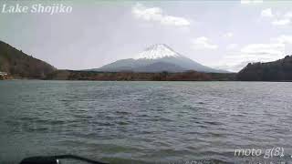 精進湖 他手合浜より霊峰 富士山 k  タイムラプス