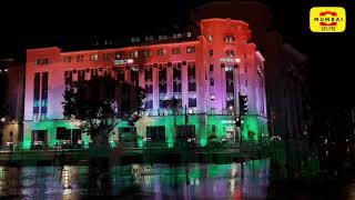 #CSMT #BMC #Mantralaya #Mumbai illuminated on the eve of #IndependenceDayofIndia