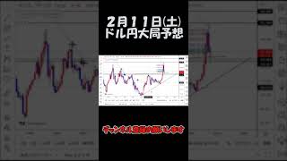 2月11日ドル円大局予想切り抜き【海外FX/仮想通貨】 #shorts