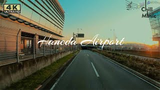 【BGM Only】4K Film 羽田空港 / lofi hip hop / chill music