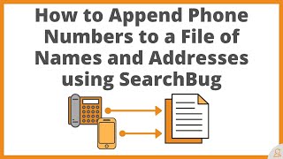 How to append phone numbers to a file of names and addresses using Searchbug