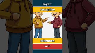 🇬🇧🇩🇪 recognize - erkennen : vocabulary builder : learn English : Lernen wir Englisch