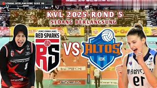 🔴LIVE BERLANGSUNG ◆ RED SPARK VS IBK ALTOS ◆ PUTARAN 5 LIGA VOLI KOREA 2025 ~ Megawati MVP