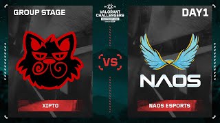 XIP vs NAOS VCT Challengers SEA : Split 1 | Group Stage DAY 1