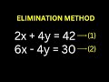 👍Solving Simultaneous Equation By Elimination Method | Grade 9 Math  | Quick Trick...