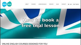 How to book a free trial lesson at Intrepid English