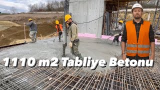 1100 M2 TABLİYE BETON DÖKÜMÜ