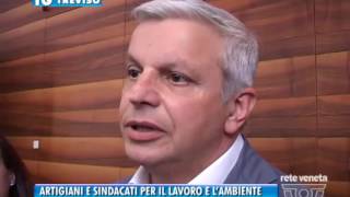 TG TREVISO (venerdì 20 maggio 2016) - ARTIGIANI E SINDACATI PER IL LAVORO E L’AMBIENTE