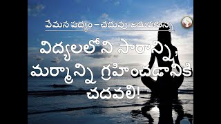 Chaduvu || Vemana Padyalu || Vemana Satakam || చదువు || వేమన పద్యాలు || Shorts