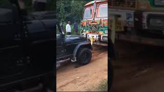Mahindra Thar Tochan Tata Truck 🚚